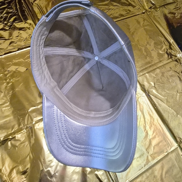 Metallic Gray Cap - Picture 2 of 4